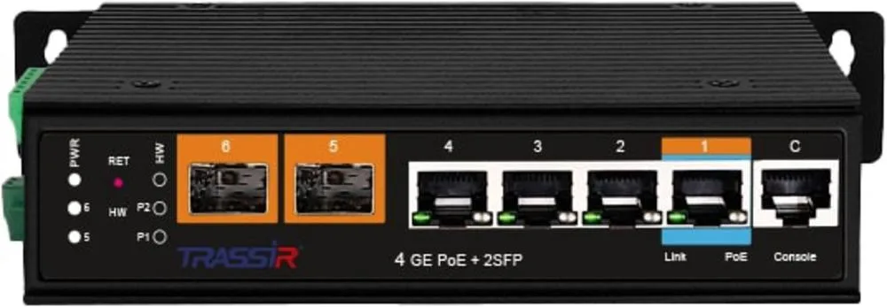 TRASSIR TR-NS27062S-250-4POE