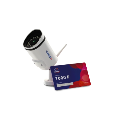 TRASSIR Комплект TR-D2121IR3W v3 2.8 + Облако 1000