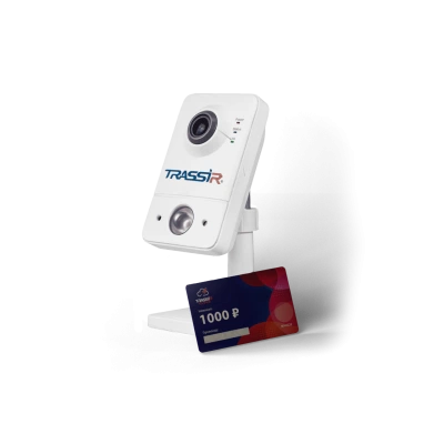 TRASSIR Комплект TR-D7121IR1W v2 2.8 + Облако 1000